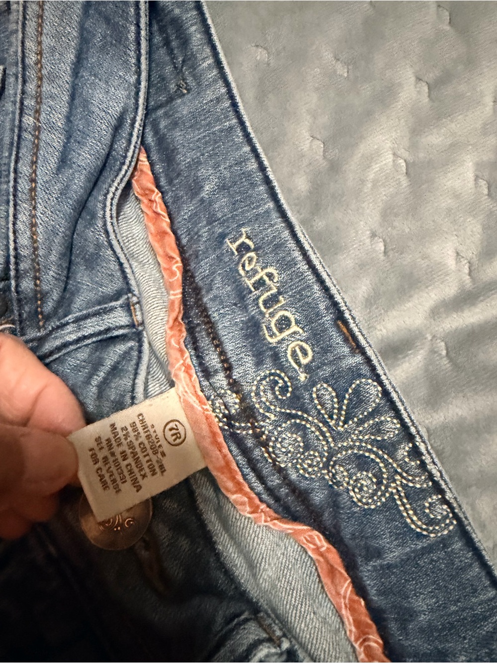 refuge bootcut Light Blue Jeans 7R #48 - Picture 2 of 13